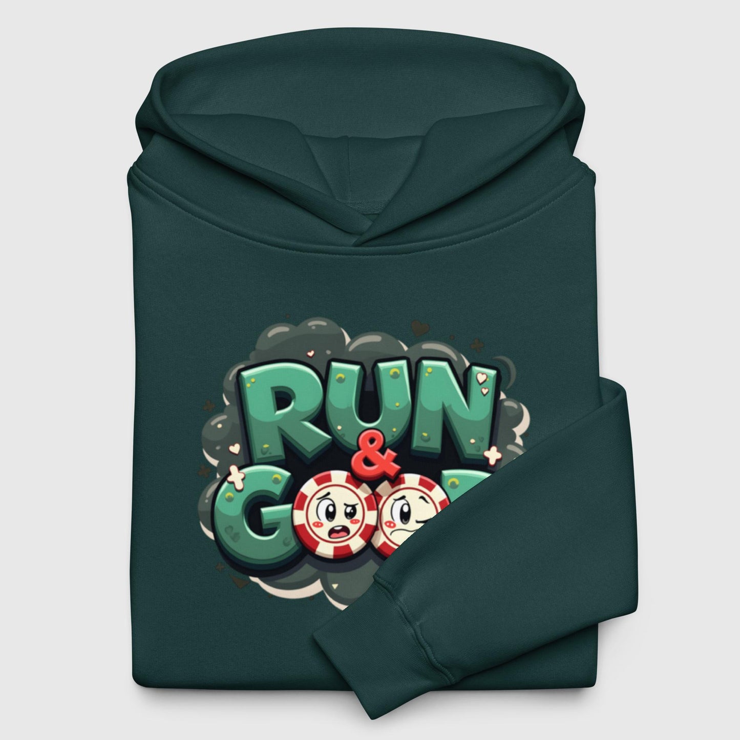 Sweat à capuche Oversize Run & Good Kawaii Casino