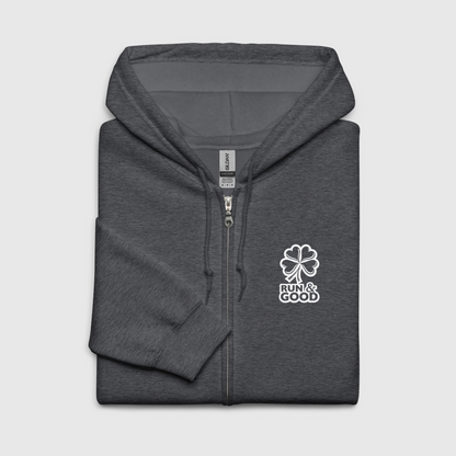 Sweat à capuche zippé Run & Good Essential